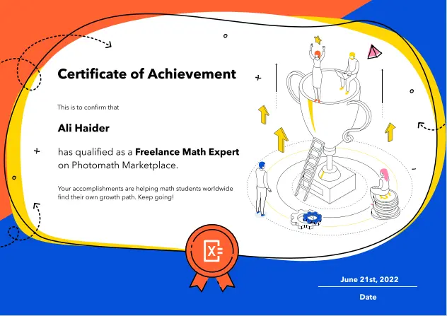 Math certificates Miles – math expert in math-master.org, certificates 1