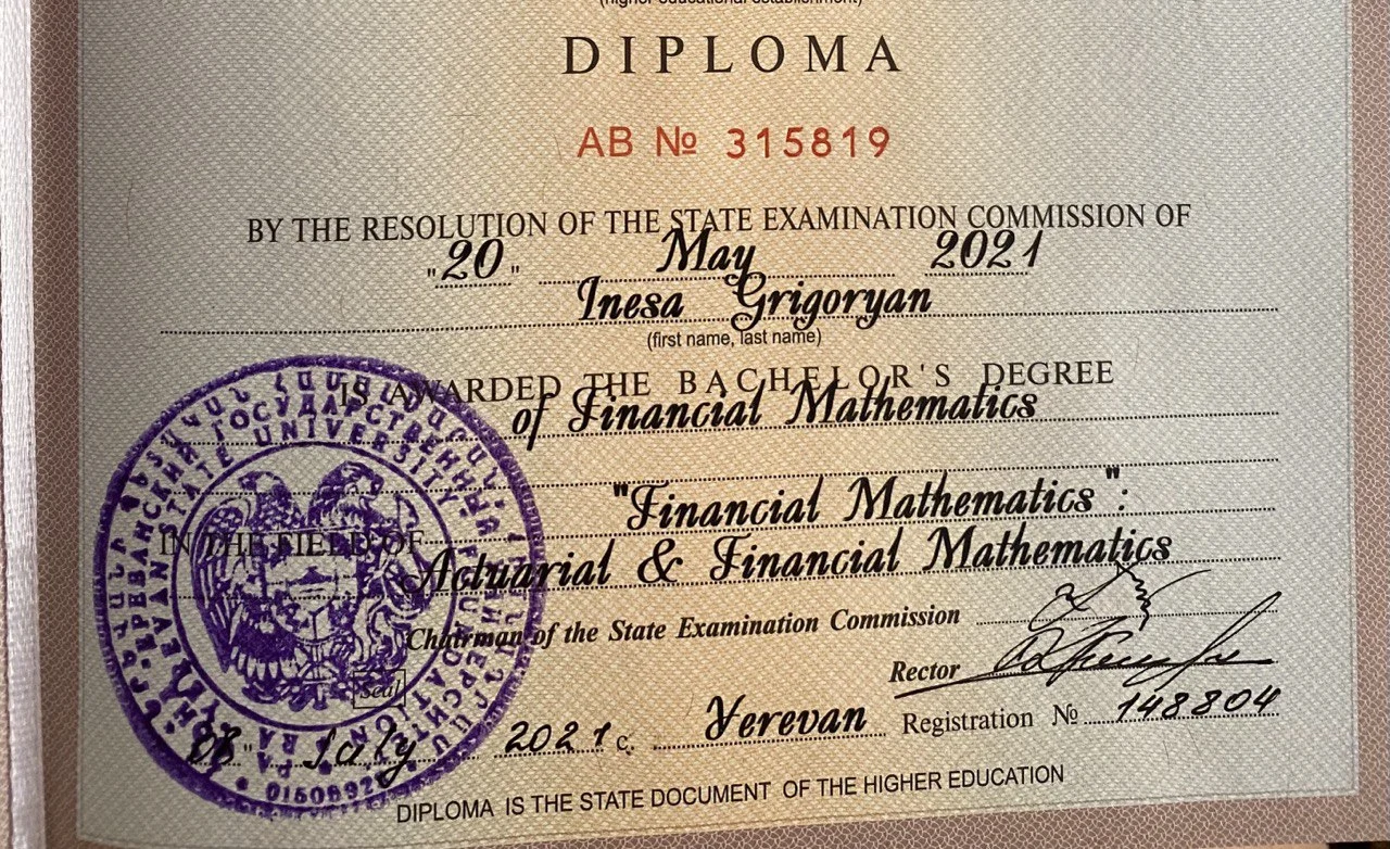 Math diplomas Tiffany – math expert in math-master.org, diplomas 1