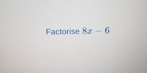 x 6 5x 3 8 factorise