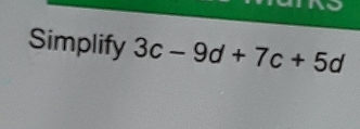 Simplify 3c-9d+7c+5d : best math problem solver answers for algebra ...